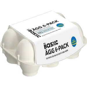 Ägg 6-p frigående ICA Basic product image