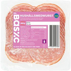 Hushållsmedwurst 300g ICA Basic product image