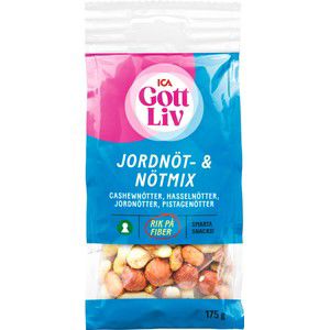 Jordnöt & nötmix 175g ICA gott liv product image