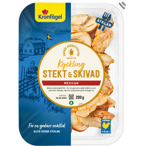 Kycklinglårfilé mexican stekt och skivad 200g Kronfågel product image