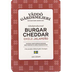 Burgarcheddar Chili Jalapeño 100g Väddö Gårdsmejeri product image