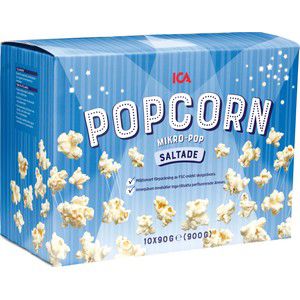 Mikropopcorn Saltade 10-p 900g ICA product image
