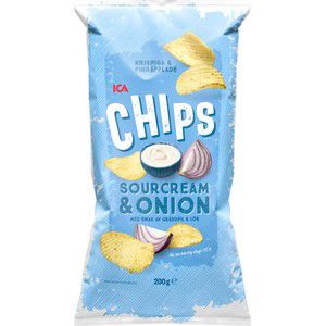 Chips Sourcream & Onion 200g ICA product image