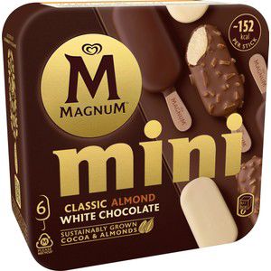 Glass Magnum mini Classic, Almond, White chocolate 6-p Magnum product image