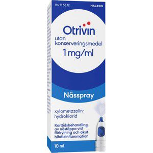 Nässpray 1mg/ml 10ml Otrivin product image