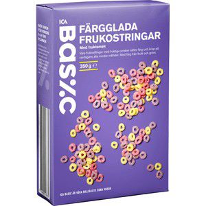 Färgglada frukostringar 350g ICA Basic product image