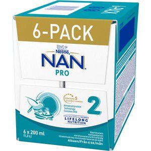 NAN Pro 2 drickfärdig 6x200ml Nestle product image