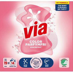 Tvättmedel Color Sensitive 760g Via product image
