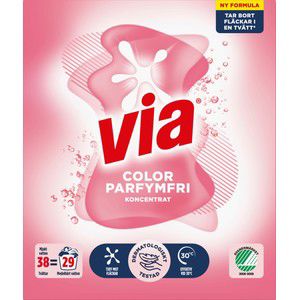 Tvättmedel Color Sensitive 1520g Via product image