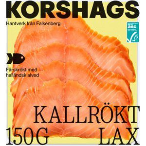 Laxfilé kallrökt 150g Miljömärkt Korshags product image