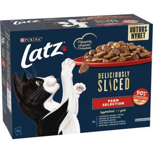 Kattmat våt Deliciously Sliced 960g Latz product image