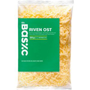 Hårdost Riven ost 200 g ICA Basic product image