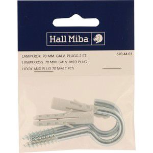 Lampkrok med plugg 65mm product image