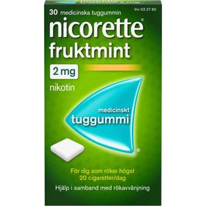 Fruktmint Medicinskt tuggummi 2mg 30-p Nicorette product image