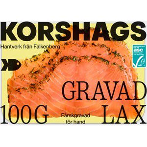 Laxfilé gravad 100g Miljömärkt Korshags product image