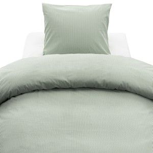 Bäddset Thelma Randig Grön Borganäs product image