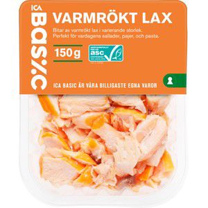Varmrökt lax 150g ICA Basic product image