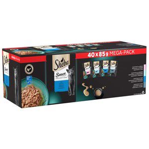 Kattmat SauceColl Fisk med lax med vitfisk 3400 Gram Sheba product image