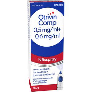 Nässpray Comp 0,5 mg/ml + 0,6 mg/ml 10ml Otrivin product image