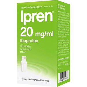 Ipren Barn från 6 månader Oral suspension 20mg/ml 100ml product image