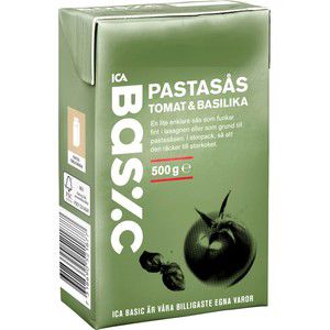 Pastasås med basilika 500g ICA Basic product image