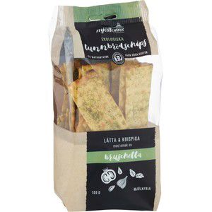 Tunnbrödschips Bruschetta Mjölkfri Ekologiska 100g Mjälloms product image
