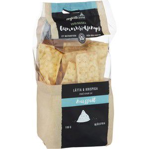 Tunnbrödschips Havssalt Mjölkfri Ekologisk 100g Mjälloms product image