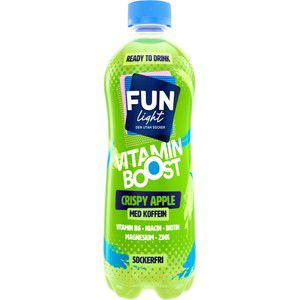 Sockerfri Dryck Vitamin Boost Crispy Apple 500ml Fun Light product image