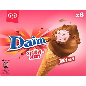Glass Mini Daim Strawberry 6p GB Glace product image