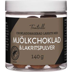 Lakritskulor Mjölkchokladdragerad 140g Treatville product image