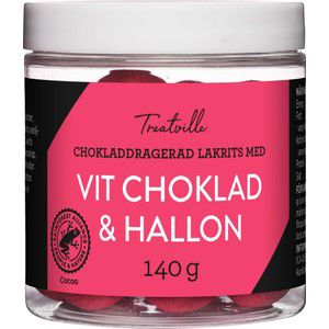 Lakritskulor Chokladdragerad lakrits-Hallon 140g Treatville product image