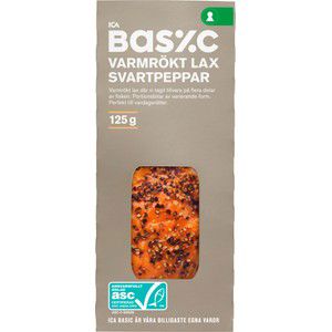Lax Färsk Varmrökt Peppar 125g ICA Basic product image