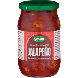 Skivad röd jalapeno 320g Sevan product image