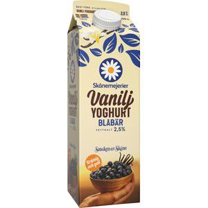 Vaniljyoghurt Blåbär 2,5% 1l Skånemejerier product image