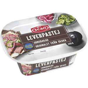 LEVERPASTEJ UGNSBAKAD BREDBAR SCAN 200 G product image