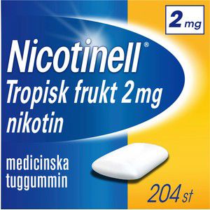 Nicotinell Tropisk frukt Medicinskt tuggummi 2mg 204-p product image