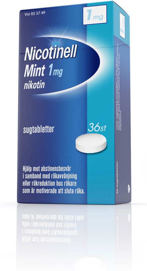 Nicotinell Mint Sugtablett 1mg 36-p product image