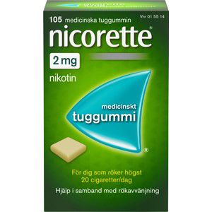 Nicorette Medicinskt tuggummi 2mg 105-p product image