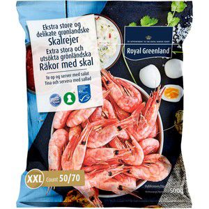 Räkor med skal 50/70 MSC-märkt Fryst 500g Royal Greenland product image