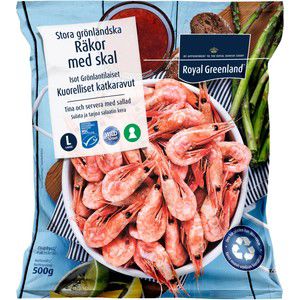 Räkor med skal 70-90st/kg Fryst 500g Royal Greenland product image