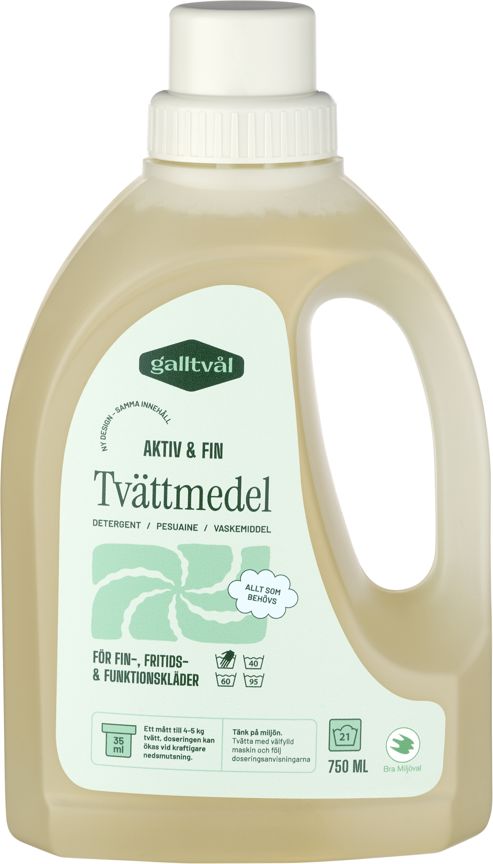Flytande Tvättmedel Aktiv EKO 750ml Galltvål product image