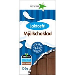 Mjölkchoklad Laktosfri 100g Greenstar product image