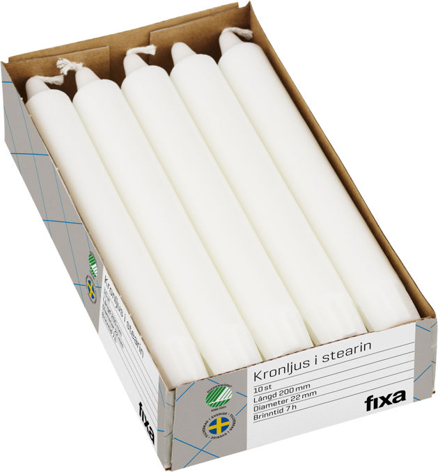 Kronljus Vit 10p product image