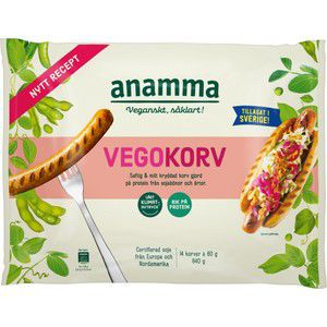 Vegokorv Glutenfri Fryst 840g Anamma product image