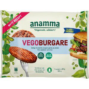 Vegoburgare Glutenfri Fryst 880g Anamma product image