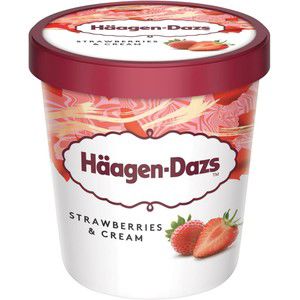 Glass Strawberries & cream 460ml Häägen Dazs product image